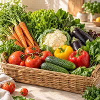 Seasonal vegetable box